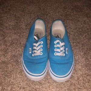 Women’s 7 Men’s 5.5 Blue Vans